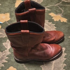 Men's Rustic Brown Leather Boots